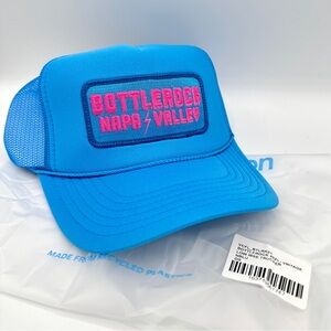 NWT Aviator Nation Bottlerock Festival 2025 Trucker Hat in Neon Blue Embroidered